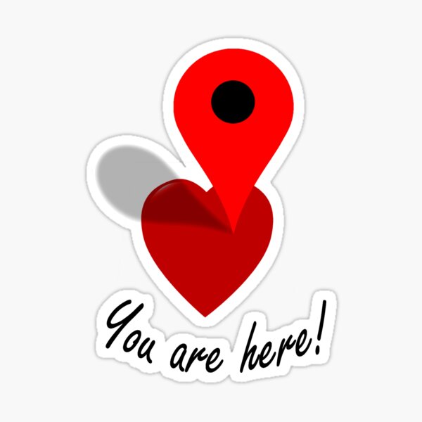 You Are Here! Sticker