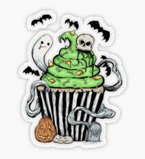 Gotischer Cupcake Transparenter Sticker