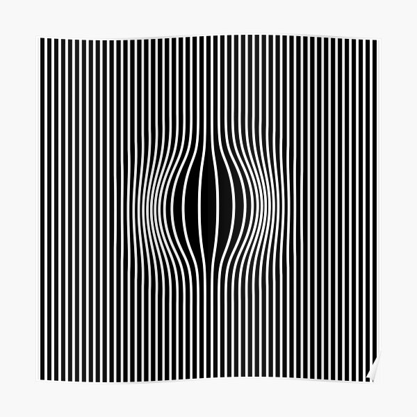 White lines Poster
