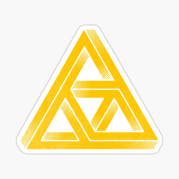 Penrose Triforce Sticker
