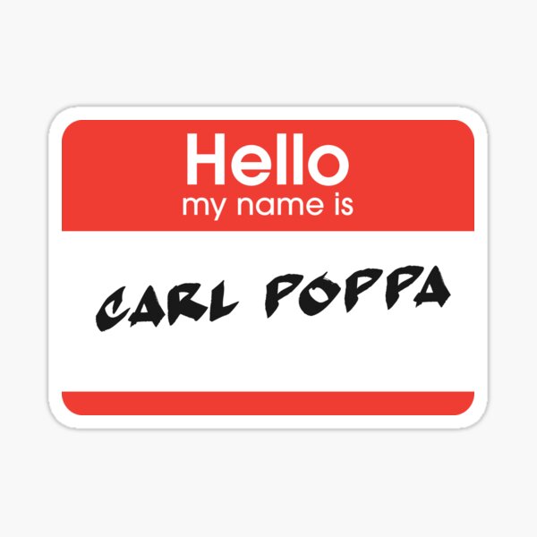 Carl Poppa Stickers | Redbubble