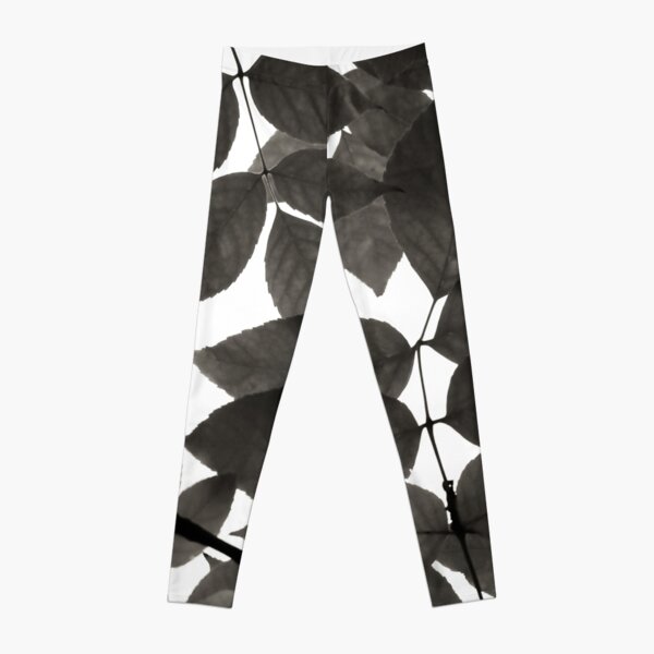 Black and White Natural Patterns Leggings