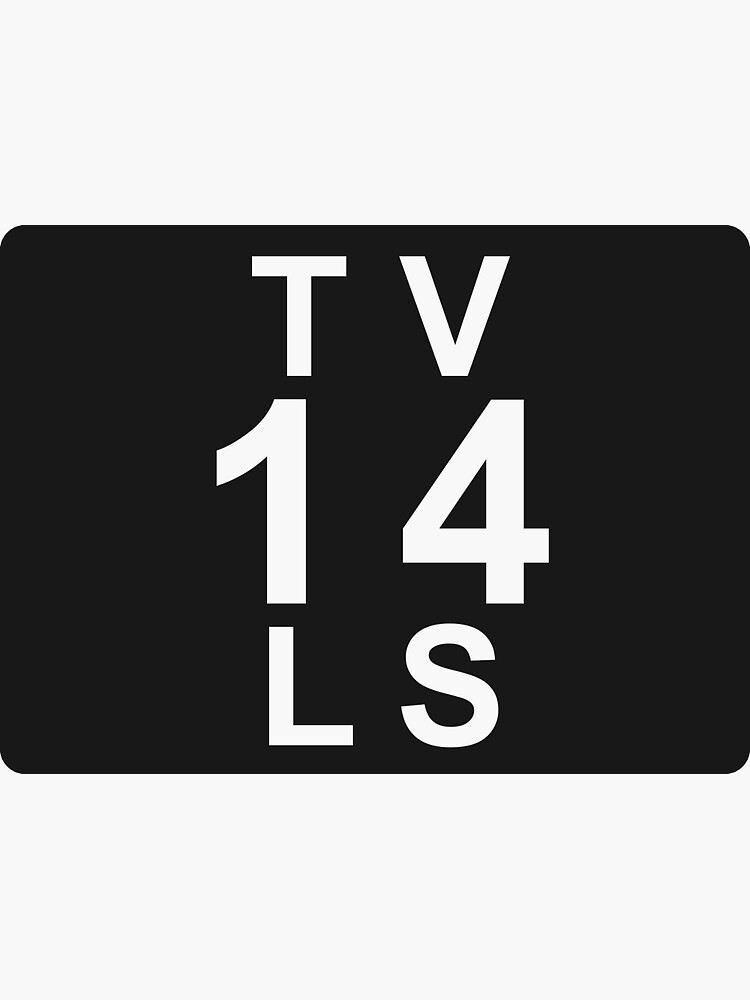 TV 14 LV (United States) white Essential T-Shirt for Sale by bittercreek