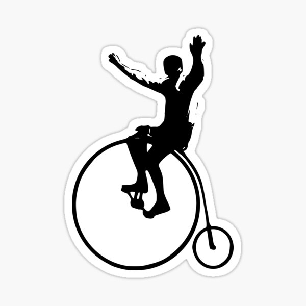 "No Handlebars" Sticker for Sale by ChrisButler Redbubble