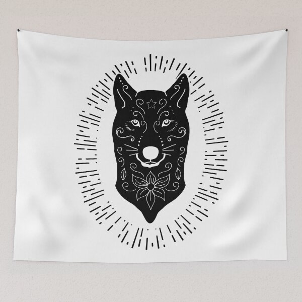 Item preview, Black wolf artwork designed and sold by emphatic.