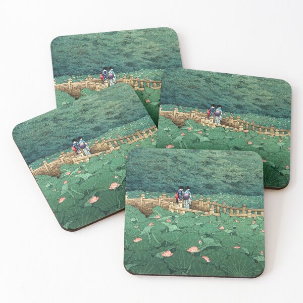 Item preview, Kawase Hasui - The Pond at Benten Shrine in Shiba designed and sold by ArtExpression.