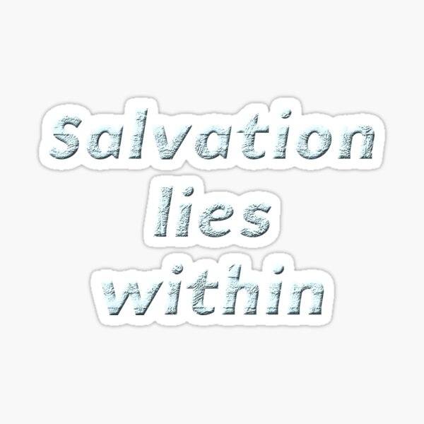 Item preview, Salvation lies within designed and sold by boogeyman.
