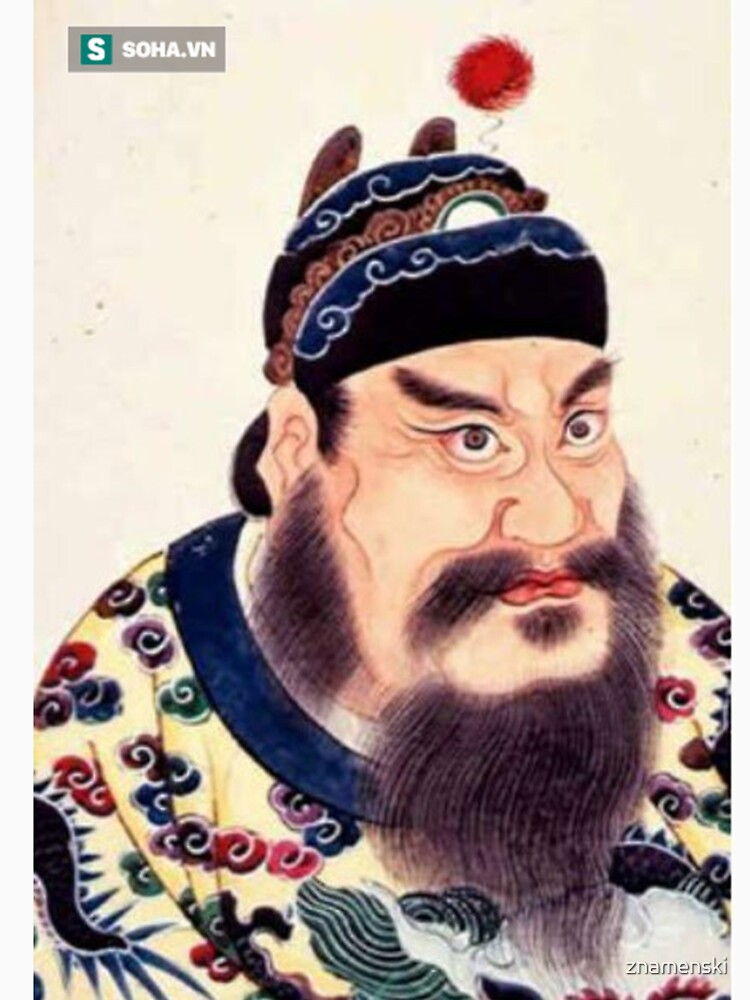 Emperor of China #portrait, #lid, #people, #adult, veil, beard, mustache, cap, one, illustration by znamenski
