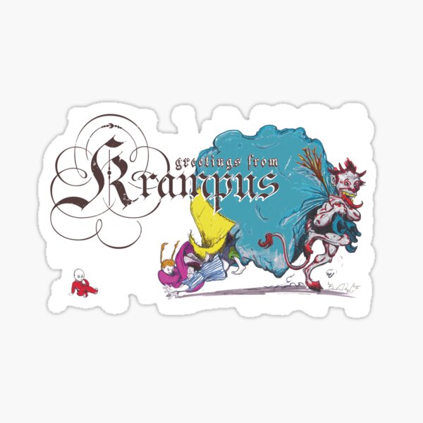 Krampus - Angry Guy Edition Sticker