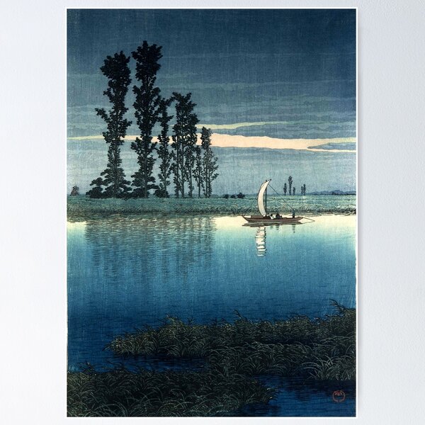 Item preview, Kawase Hasui - Evening of Ushibori designed and sold by ArtExpression.