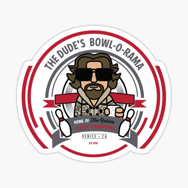 The Dude's Bowl-o-Rama Sticker