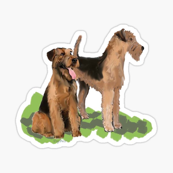 Airedale Terriers Sticker