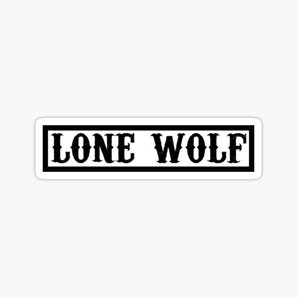 lone wolf Sticker