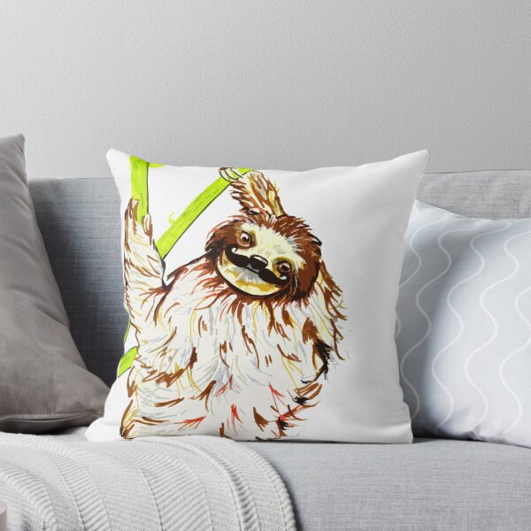 Item preview, Sloth with moustache  designed and sold by KitCatCards.