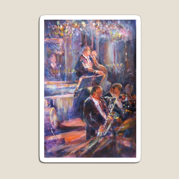 Dance Band - Music Art Gallery Magnet