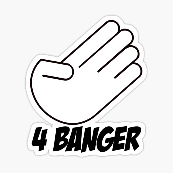 Item preview, 4 Banger Decal (White) designed and sold by harrison44.