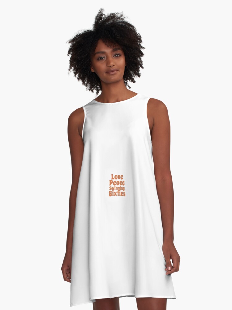 Peace and love white hot sale dress