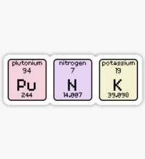 Pu N K, Plutonium, Nitrogen, Potassium Sticker