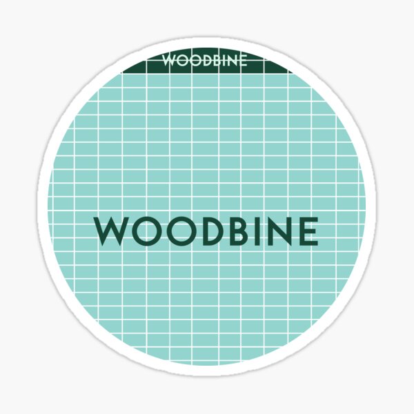 WOODBINE Subway Station Sticker