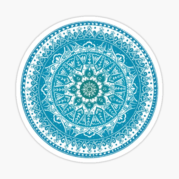 Item preview, Aquamarine Mandala Pattern designed and sold by LaurelMae.