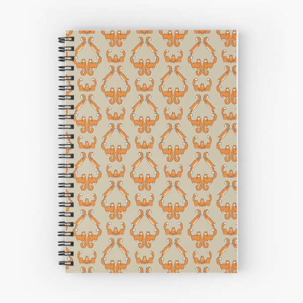 Aperçu de l'œuvre Cat damask in brown créée et vendue par Yael Kisel.