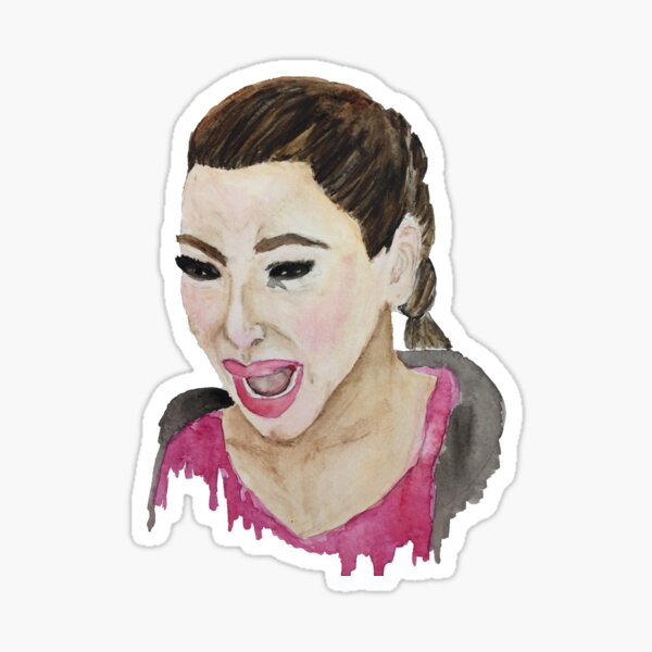 Kim Kardashian Crying Sticker For Sale By Bexsimone Redbubble