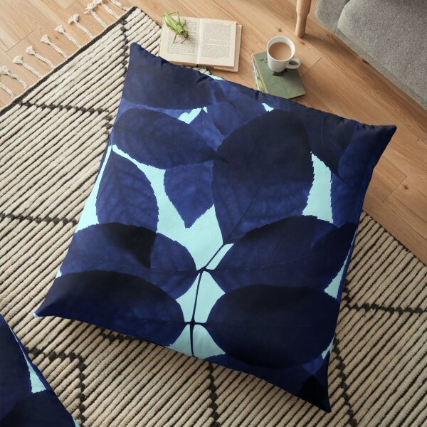 Blue Forest Floor Pillow