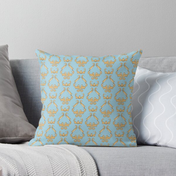 Artikelvorschau, Cat Damask Blau entworfen und verkauft von Yael Kisel.