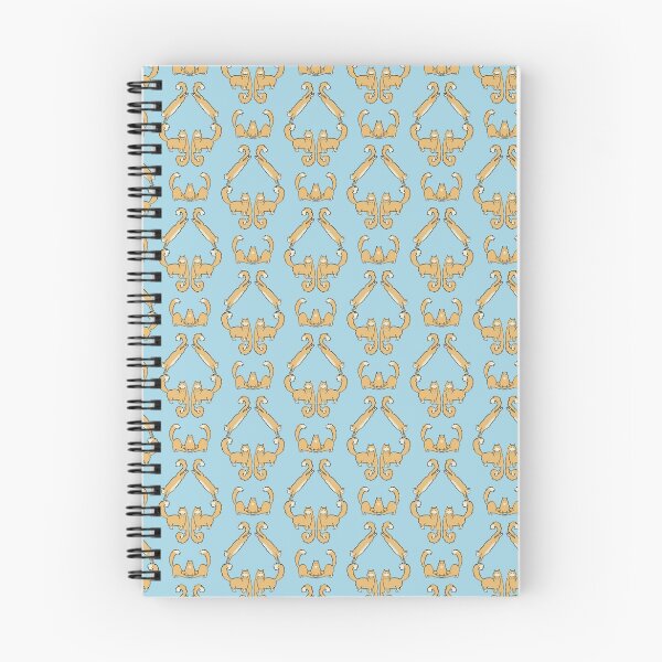 Item preview, Cat damask blue designed and sold by Yael Kisel.