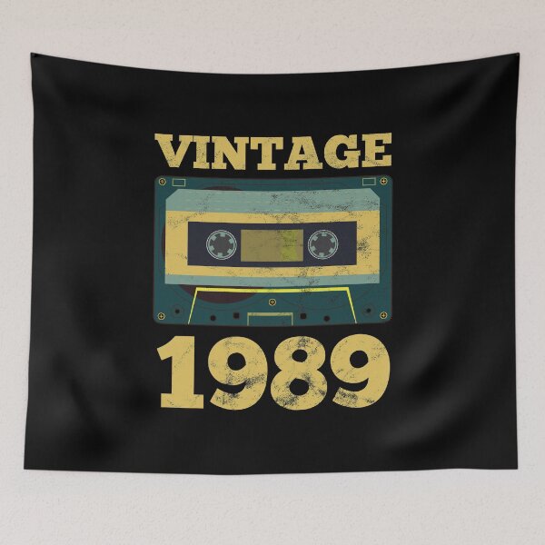 Item preview, Vintage 1989 Retro Birth Year Birthday Gift Idea designed and sold by haselshirt.