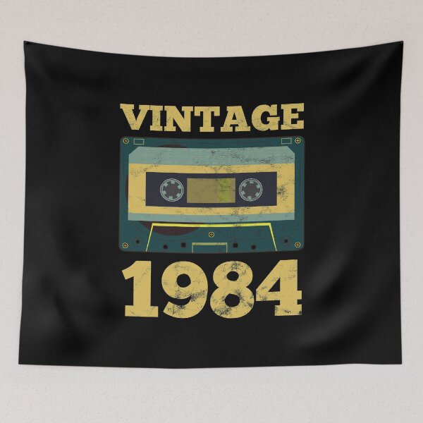 Item preview, Vintage 1984 Retro Birth Year Birthday Gift Idea designed and sold by haselshirt.