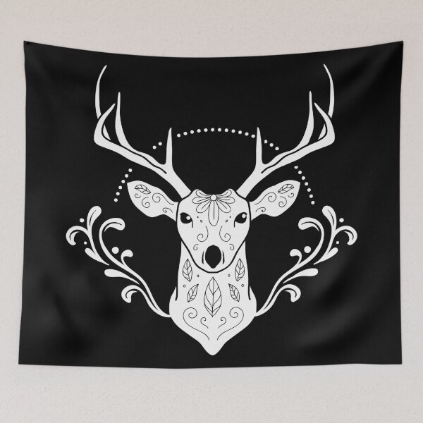 Item preview, White deer artwork designed and sold by emphatic.