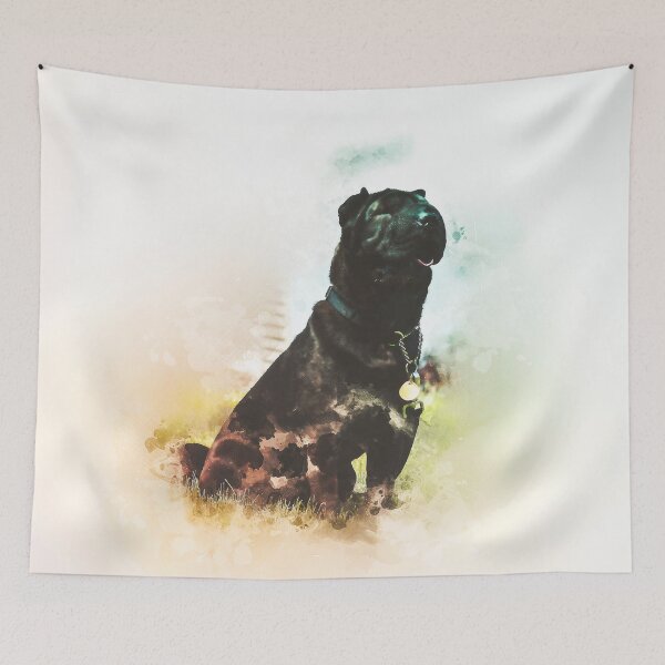 Item preview, Chinese Shar Pei Painting designed and sold by artworkbyrihen.