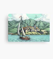 Voyage in Turquoise Canvas Print