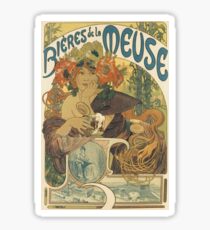 Mucha - Bieres de la Meuse Sticker