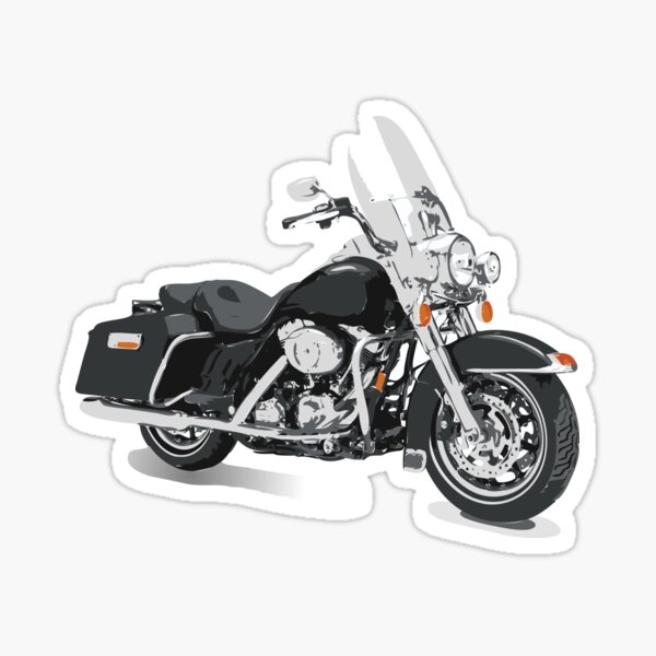 Motorcycle Skull Sticker Harley Davidson Style Tank Helmet Pannier Decal