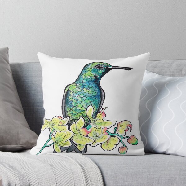 Artikelvorschau, Kolibri auf Blumen entworfen und verkauft von lightwalker93.