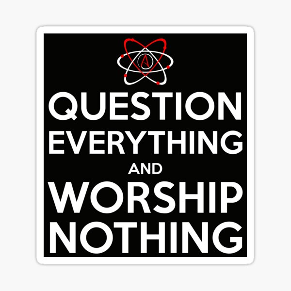 Question Everything Sticker