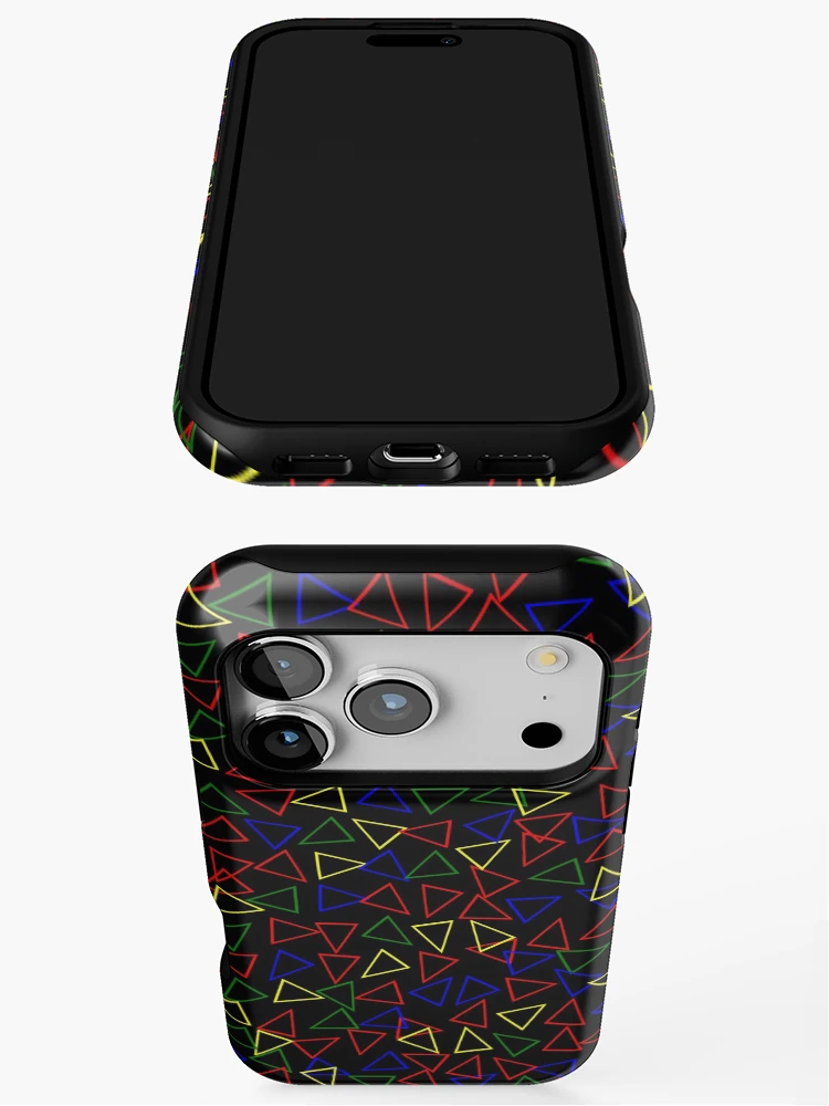 Thumbnail 3 of 4, iPhone Case, Color Triangles designed and sold by EmblemThreads.