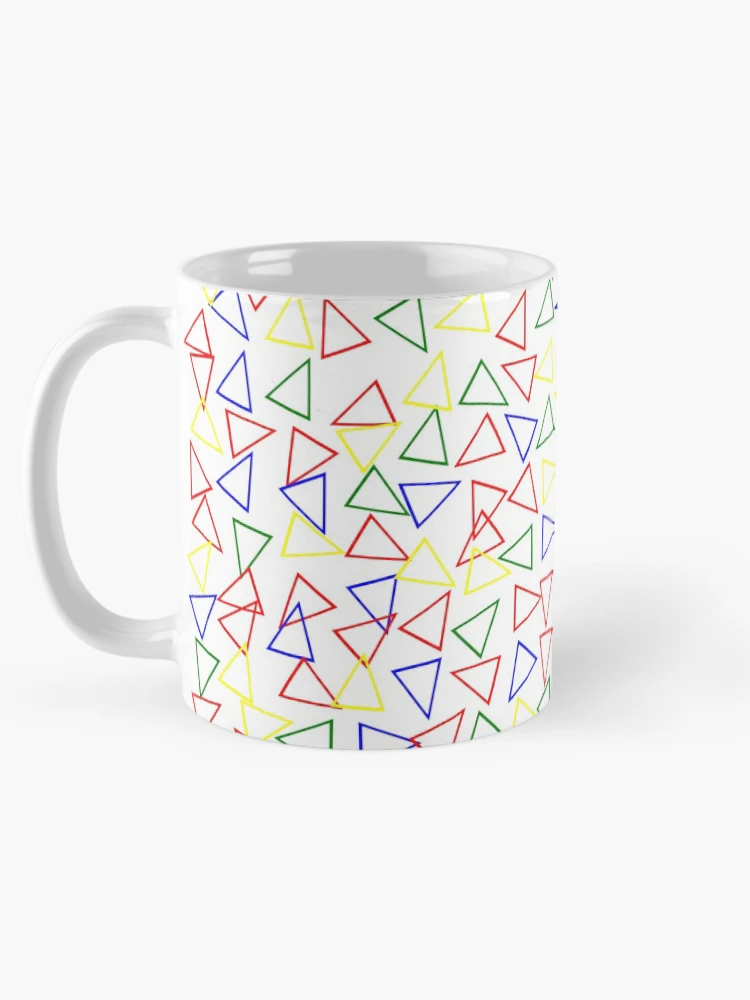 Thumbnail 5 of 6, Coffee Mug, Color Triangles designed and sold by EmblemThreads.