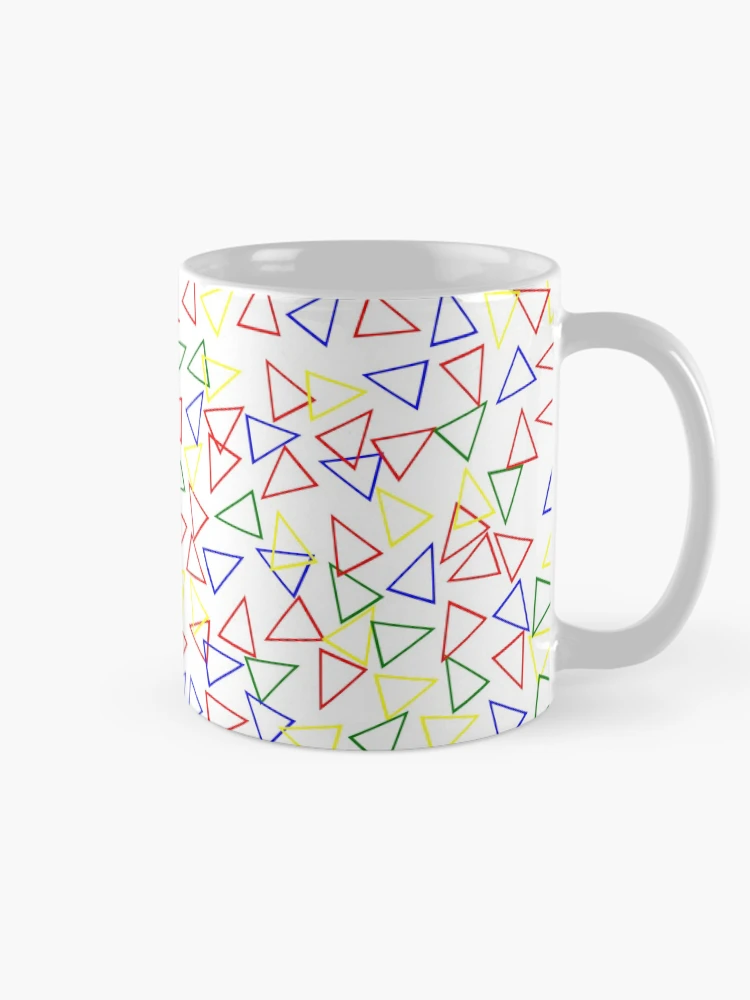 Thumbnail 3 of 6, Coffee Mug, Color Triangles designed and sold by EmblemThreads.