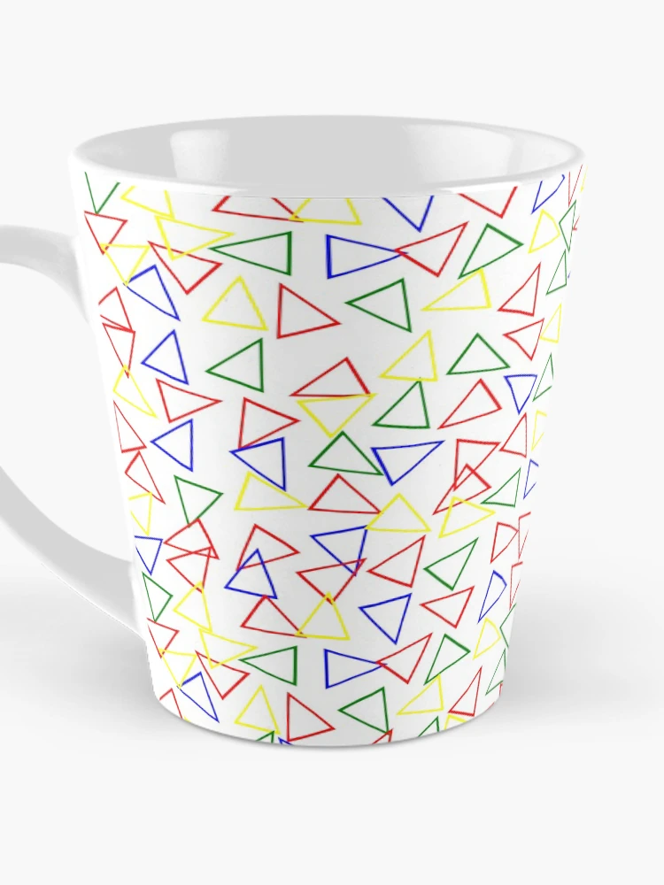 Thumbnail 3 of 4, Coffee Mug, Color Triangles designed and sold by EmblemThreads.