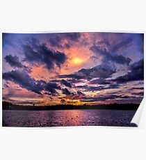 Sunset colors Poster