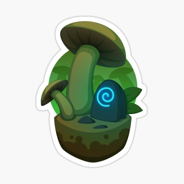 Fungus Forest Block Sticker