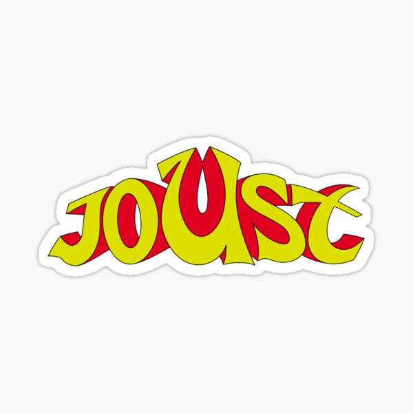 Laminated All Sizes Joust Arcade Artwork Marquee Stickers Graphic 