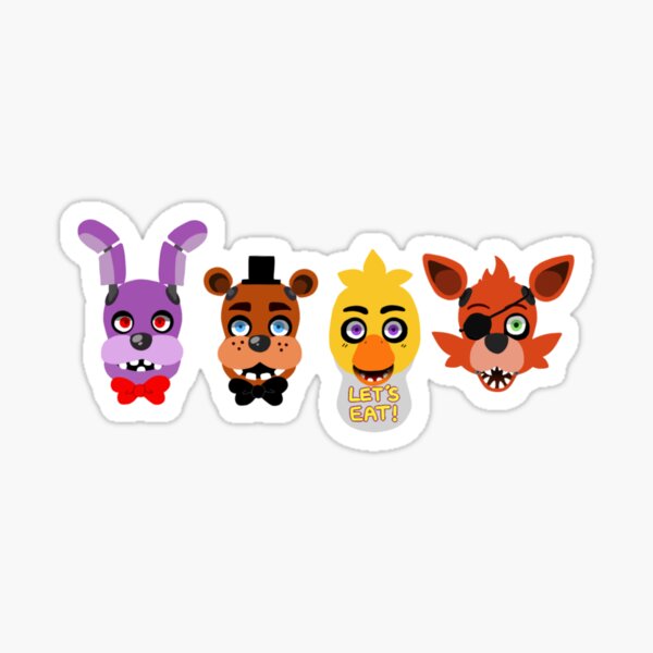 Fnaf Set Sticker By Gizmoguts Redbubble The Best Porn Website