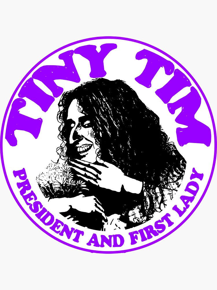"Tiny Tim 6 (Purple)" Sticker for Sale by matttluchowski Redbubble
