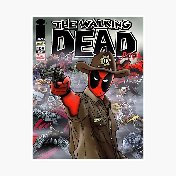 The Walking Deadpool Photographic Print