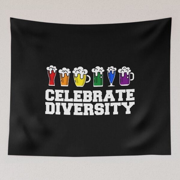 Item preview, Celebrate Diversity Oktoberfest LGBT T Shirt designed and sold by BUBLTEES.