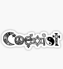 "Coexist" Zentangle Sticker